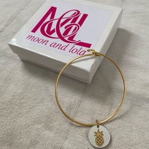 Moon & Lola Pineapple charm bracelet